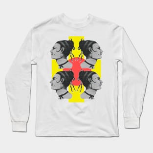 face profile flamenco dancer Long Sleeve T-Shirt